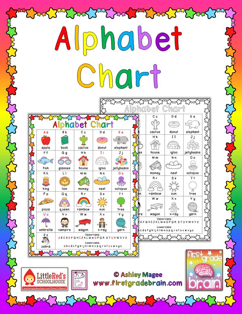 alphabet chart freebie